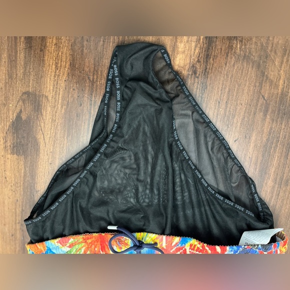 BOSS Hugo Piranha Swim Short Bright Orange Tropical Size XL Beach Swim Summer - Picture 8 of 15